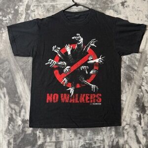 The Walking Dead 'No Walkers TV Black Short Sleeve T-Shirt Promo Size Large